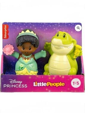 New Fisher-Price Little People Disney Princess Tiana Sidekick Louis Figures